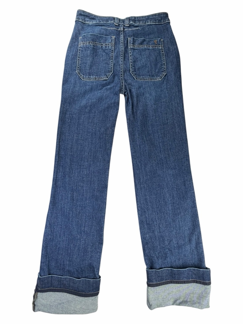Pilcro Dark Blue Wide-Leg Jeans - Picture 7 of 9